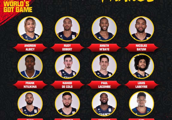 Franța a anunțat lotul de 12 pentru FIBA Basketball World Cup 2019