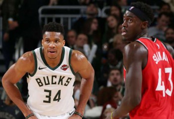 Giannis Antetokounmpo și Kyle Lowry, prestații de excepție în reeditarea finalei de anul trecut din Est
