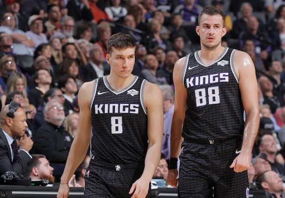 Duo-ul sârbesc al celor de la Sacramento Kings a contribuit consistent în victoria cu Portland Trail Blazers