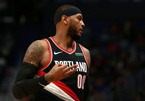 Carmelo Anthony a jucat primul meci în NBA după mai bine de un an