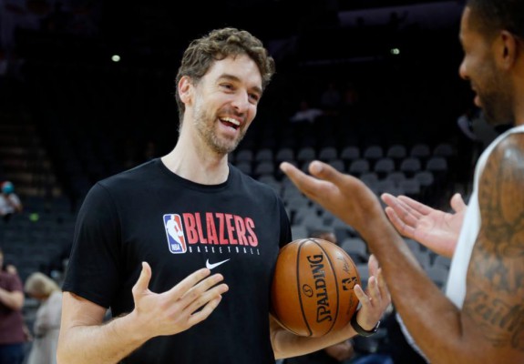 Pau Gasol se desparte de Portland Trail Blazers