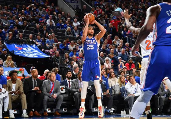 Ben Simmons a spart în sfârșit gheața de la 3 puncte!