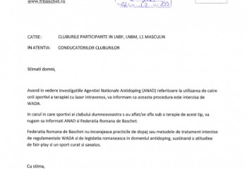 Președintele FRB, Horia Păun, a trimis o adresă cluburilor în contextul cazului Corona Brașov