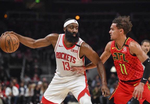 James Harden și Houston Rockets se impun în partida cu Atlanta Hawks