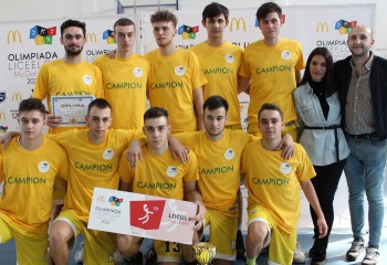 CN Aurel Vlaicu s-a impus în competiția de baschet masculin de la Olimpiada Liceelor