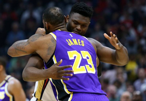 Duel superb între LeBron James și Zion Williamson. Video
