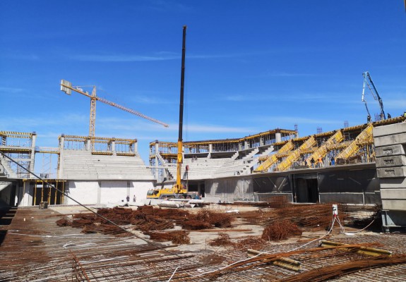 Noua Sală a Sporturilor din Oradea începe să prindă contur