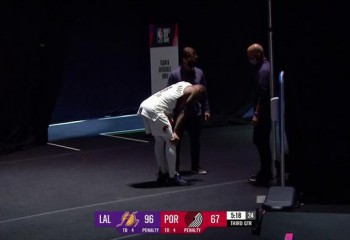 Damian Lillard a suferit o nouă accidentare. Video