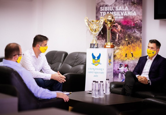Conducerea BC CSU Sibiu s-a întâlnit cu Ionuț Stroe, Ministrul Tineretului și Sportului