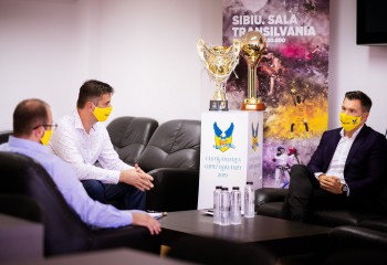 Conducerea BC CSU Sibiu s-a întâlnit cu Ionuț Stroe, Ministrul Tineretului și Sportului