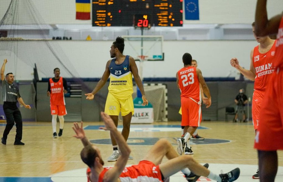 Dinamo Știința București trece de BC CSU Sibiu, la capătul unui joc echilibrat